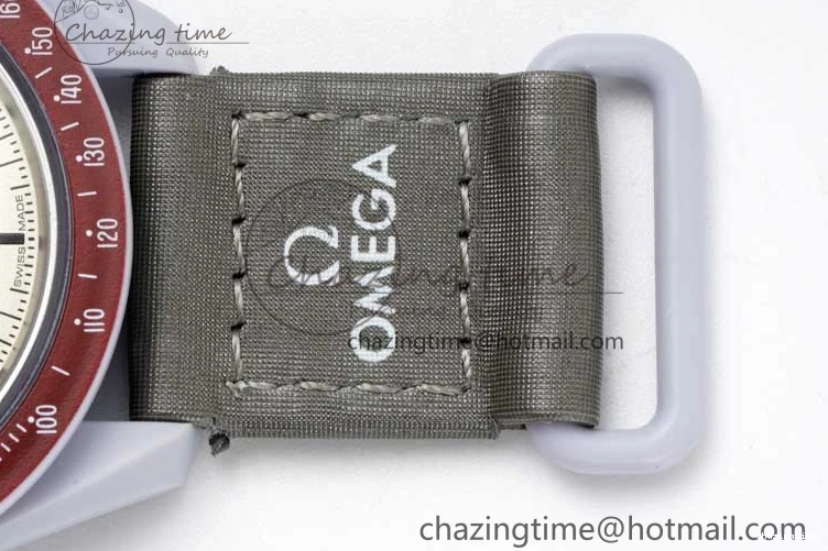 1229 Speedmaster Misson To Pluto 1:1 Best Edition Gray Dial On Nylon Strap Quartz TravelReady 7858